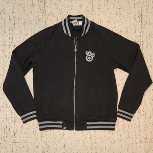 Lrg Lifted Research Group Full Zip Vasity Bomber Style Sweater Vintage Y2K